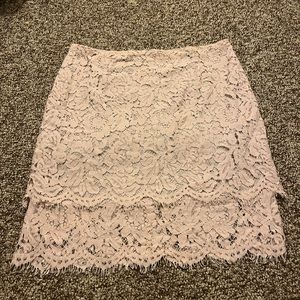 Pink Lace Skirt
